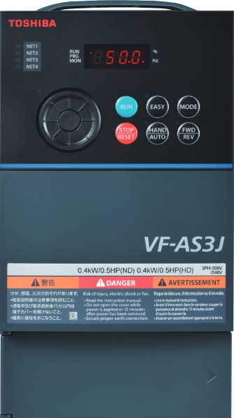 東芝インバーター VFAS1シリーズ VFAS3J-4022PL