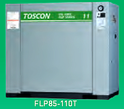 東芝コンプレッサー  パッケージ型（無給油式）圧力開閉器式  FLP86-110T