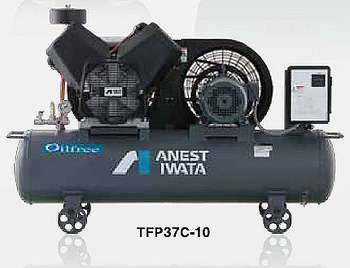 アネスト岩田 コンプレッサー  タンクマウント型（無給油式）圧力開閉器式  TFP37CF-10-M6