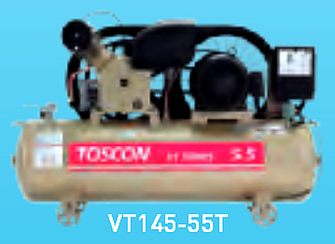 東芝コンプレッサー  タンクマウント型（給油式）中圧 圧力開閉器式  VT146-55T