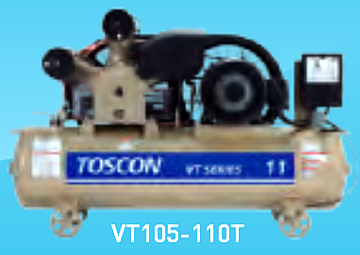 東芝コンプレッサー  タンクマウント型（給油式）圧力開閉器式  VT105-110T