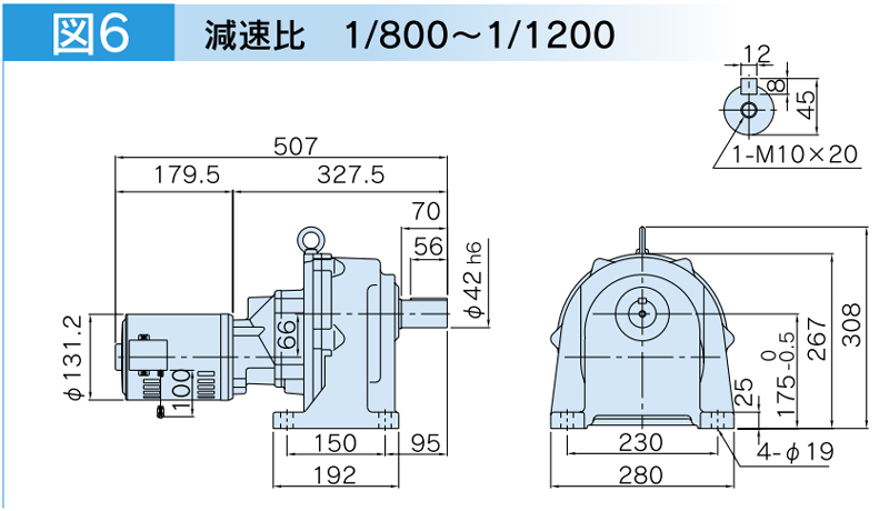 富士変速機ギヤードモータ  VX-Sシリーズ（屋内仕様 脚取付） VX02-K00S