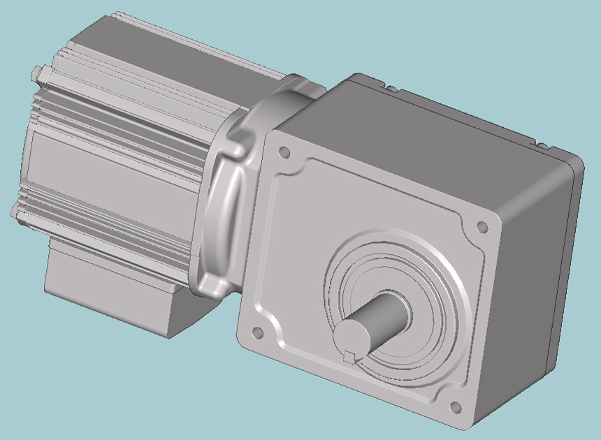 三菱ギヤードモータ  GM-SHYMSシリーズ（屋内仕様 フェースマウント取付） GM-SHYMS-RL_0.1kW_1/7.5