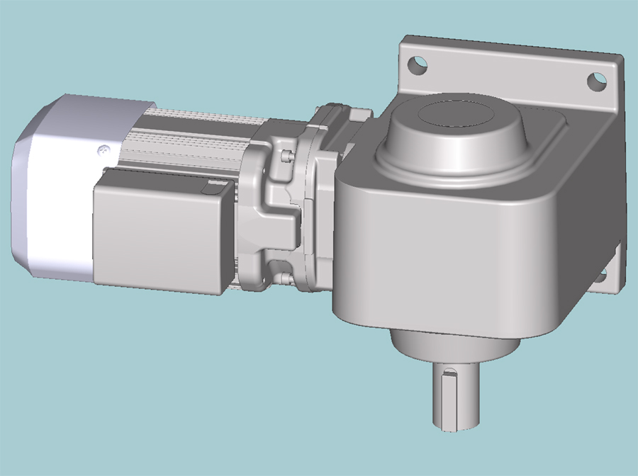 三菱ギヤードモータ  GM-SHYB/GM-SHYPBシリーズ（屋内仕様 脚取付） GM-SHYB-RR_0.4kW_1/10