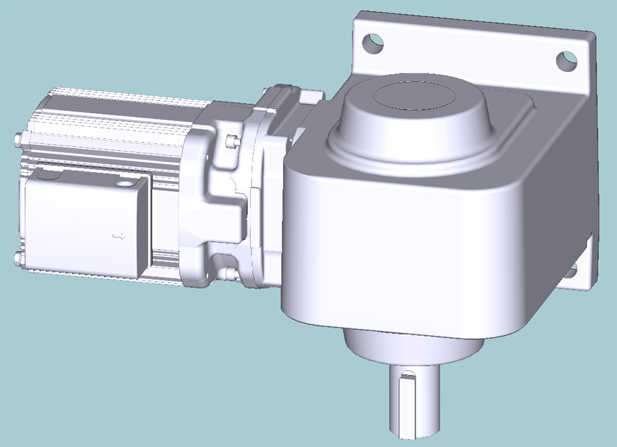 三菱ギヤードモータ  GM-SHY/GM-SHYPシリーズ（屋内仕様 脚取付） GM-SHY-RR_0.1kW_1/240